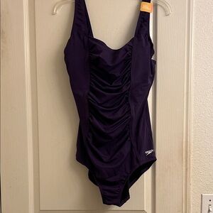 Speedo Women's Dark Purple One Piece Swimsuit